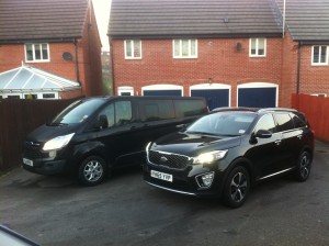 Ford Transit Custom 2015  & Kia Sorento 2015